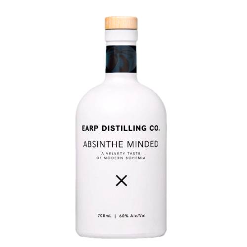Earp Distilling Co Absinthe made with wormwood our take on this spirit includes a hibiscus flower infusion imparting a blushing pink hue.