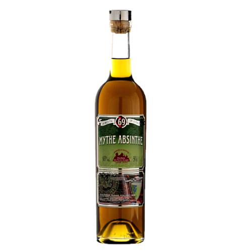 Mythe Absinthe is distilled with aniseed badiane vervain hyssop and of course wormwood which produces a full layered bouquet that is then followed by a balanced palate.