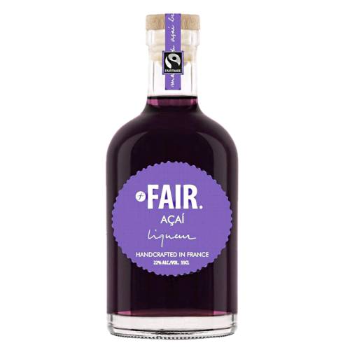 Fair Acai Liqueur is made from acai berries and has a rich purple color.