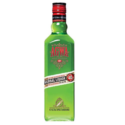 Agwa de Bolivia agwa de bolivia is a herbal liqueur made with bolivian coca leaves ethanol methanol and 37 other natural herbs and botanicals including green tea ginseng and guarana.