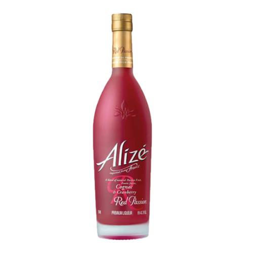 Alize Red Passion combines passion fruit cherry ginger and other exotic fruit juices.