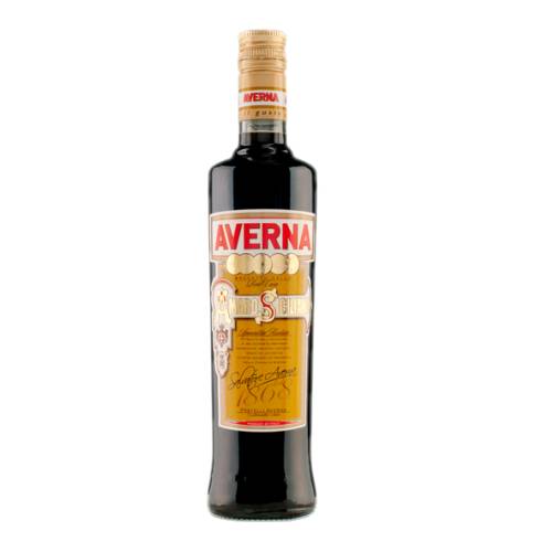 Averna Amaro is a digestif amaro invented in 1868 it is primarily citrus flavored but also contains other herbs and roots and with caramel.