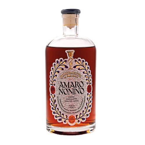 Amaro Nonino amaro nonino quintessentia is infused with an array of roots and spices including licorice rhubarb and tamarind then aged for five years in oak barrels.