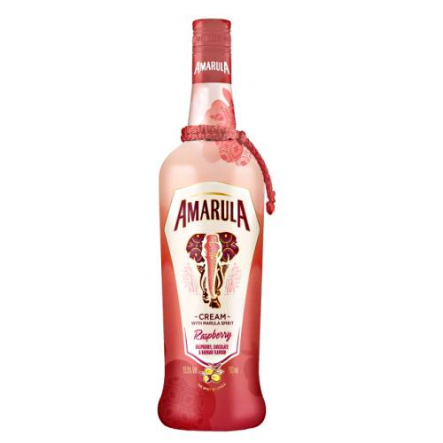 Amarula Raspberry cream is a velvety smooth chocolate liqueur with notes of raspberry and a hint of citrus-infused baobab extract.