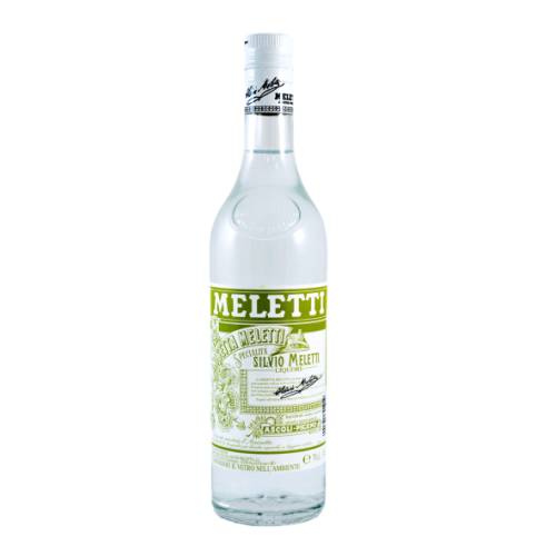 Meletti Anisetta or Anisette is distillation in a pot still of aniseed and other aromatic spices that enhance the freshness of the Mediterranean green anise produced according to the original recipe created in 1870 by Silvio Meletti.