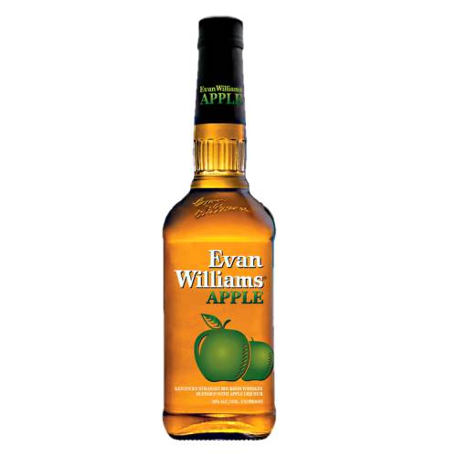 Evan Williams apple liqueur made with cinnamon ripe fruit cotton candy and when warmed stewed apples.