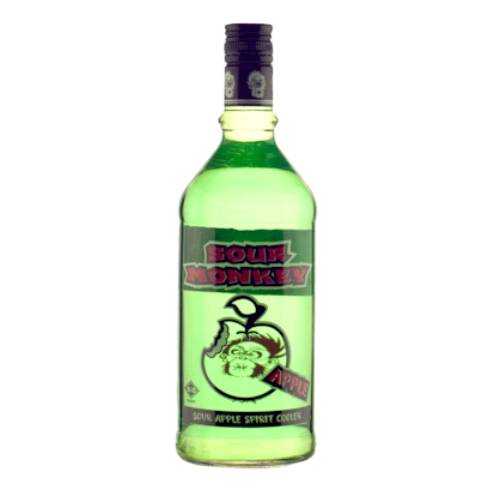 Apple Liqueur Sour Monkey sour monkey apple spirit cooler can be drunk neat over crushed ice or mixed with soft drink. a very versatile mixer that is a great ingredient in many cocktails that require that sour kick.