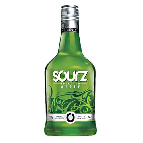 Sourz apple liqueur with sweet apple flavour is balanced by a zingy sour finish and apple green color.