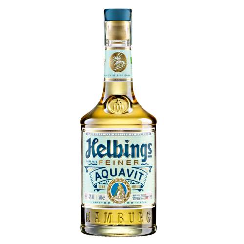 Helbings Aquavit is made by the Heinrich Helbing of Hamburg and matured in PX sherry seasoned casks and each numbered bottle indicates the cask number it was aged in.