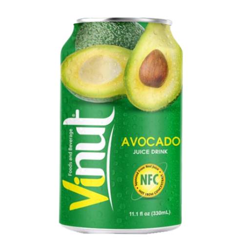 Avocado soda made with rip avocado and carbonated water and with a lite green color.
