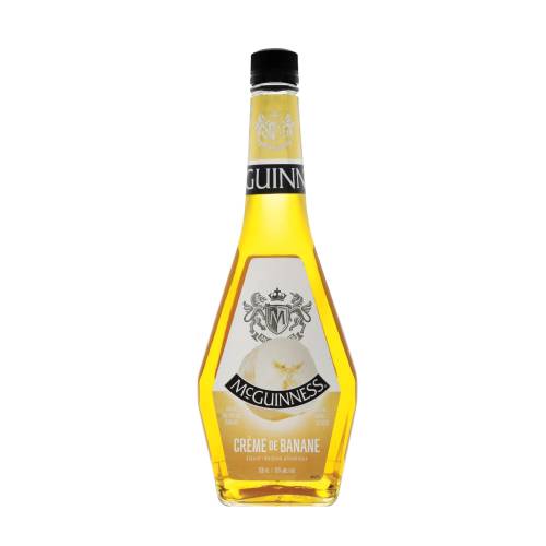 McGuinness banana liqueur sweet banana flavour and bright yellow colour.