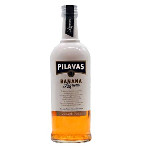 Pilavas banana liqueur is a surprising combination of the well known Greek aniseed liqueur Pilavas Ouzo with sweet fruity banana aromas.