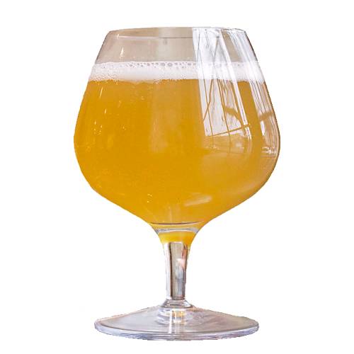 Berliner Weisse beer is a cloudy sour wheat beer and made from combinations of malted barley and wheat with the stipulation that the malts are kilned at very low temperatures or even air dried to minimise colour formation.