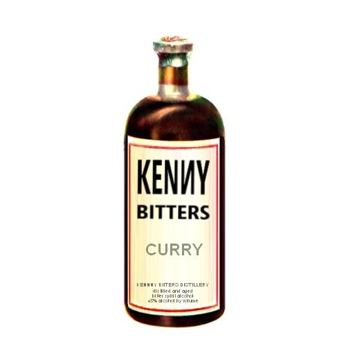 Curry Bitters is made with distilling grain then steeped with a number of hand picked spices then distilled and filted at Kenny distillery to make a strong curry bitters.
