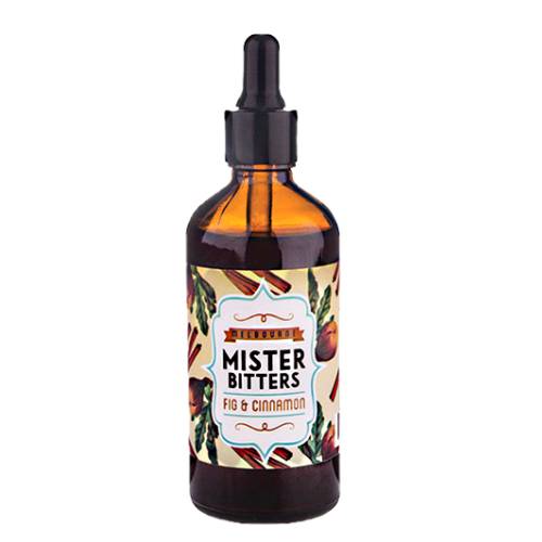 Mister Bitters fig cinnamon bitters made from figs spice from cinnamon and clove.