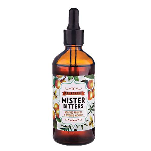 Bitters Honey Apricot Mister Bitters mister bitters honey apricot bitters and smoked hickory has a sweet front and smoky finish with a blend of leatherwood honey apricot and smoked hickory.