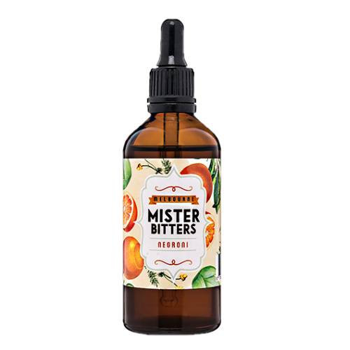 Mister Bitters negroni bitters are a blend of oranges and lemons mixed with the floral notes of chamomile and the richness of star anise.