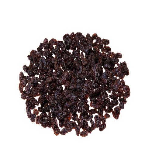 Dried Blackcurrant sundired untill full flavoured.