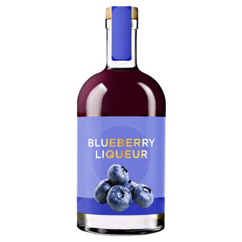 Blueberry Liqueur blueberries flavoured liqueur also called creme de myrtille.
