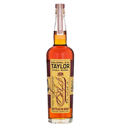 E H Taylor single barrel bourbon with climate controlled aging and made by hand this small batch bourbon whiskey has been aged inside barrels are evaluated and selected to create a perfect blend of distinctive character that is like no other.