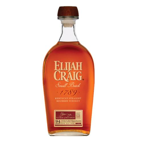 Elijah Craig bourbon is crafted with the same method used by Elijah over two hundred years ago local corn and grains are milled and mixed with limestone rich Kentucky spring water then fermented and distilled.
