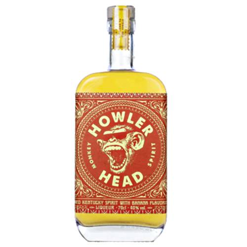 Howler Head Banana Bourbon is aged for two years in toasted oak with a light banana flavour.