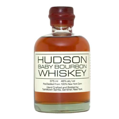 Bourbon Hudson Baby this 100 percent corn bourbon has a bright refined taste and a warm finish with notes of marzipan and roasted corn.