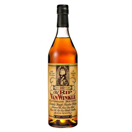 Rip Van Winkle bourbon is bottled at nearly barrel proof. Just a splash of Kentucky limestone water is added after a decade of aging and rich yet smooth this bourbon takes a back seat to none.