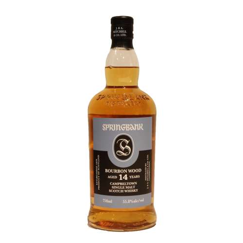 Springbank Bourbon is a 14 year old single malt from Springbank distillery. Bourbon casks have given this dram notes of vanilla sugar honey and cream alongside apples bananas and a touch of peat.