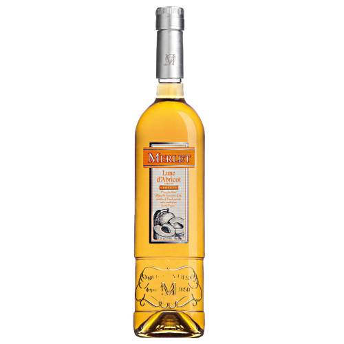 Merlet Apricot Brandy or lune dAbricot has a strong nutty flavor of apricot and orange yellow color.