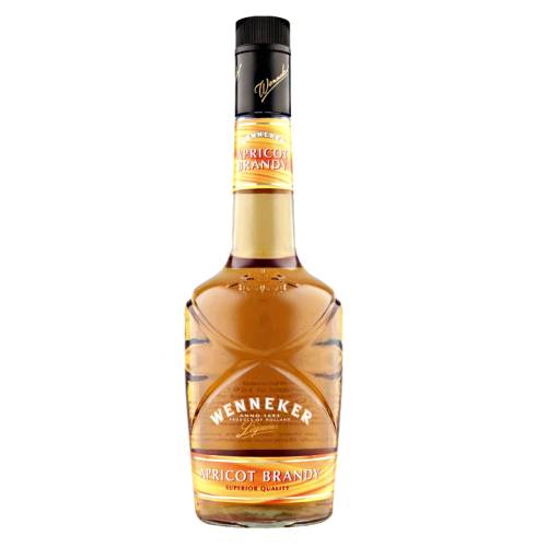 Wenneker apricot brandy with gold coloured liqueur and made with sun ripened apricots.