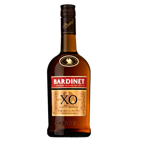 Brandy Bardinet XO bardinet xo 6 year old french brandy distilled and matured in wood casks bardinet xo offers notes of fine oak and delicate christmas flavours.