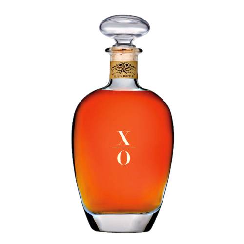 XO Black Bottle Brandy is an eighteen year old double pot distilled brandy around which parcels of spirit aged for over 30 years are carefully matched to achieve XOs quintessential union of complexity flavour and richness.