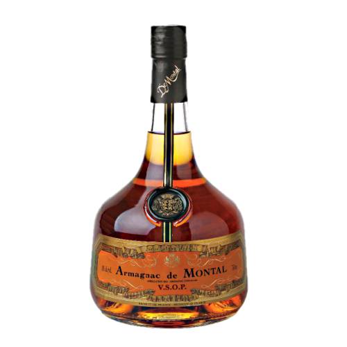 Armagnac de Montal was the first and brandy in France and is exquisite example pours a bright honey and orange.