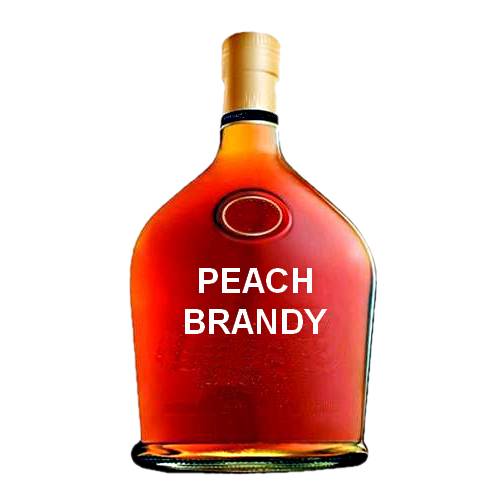 Peach fruit brandy traditionally made from distillation of peachs.