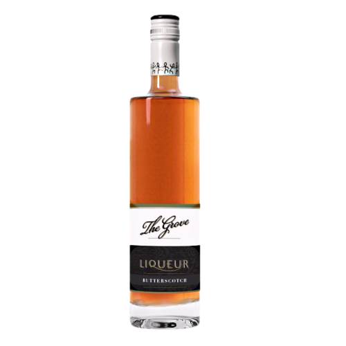 Butterscotch Liqueur Grove grove distillery butterscotch liqueur is a traditional butter scotch recipe blended with the grove spirit to create a rich smooth liqueur.