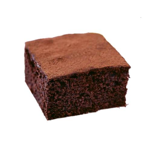 Plain chocolate cake.
