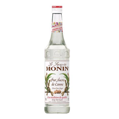 Monin cane sugar syrup made with 100 percent pure cane sugar and filtered water.