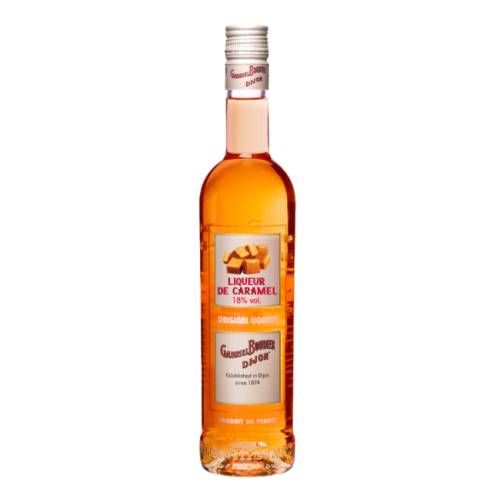 Caramel Liqueur Gabriel Boudier gabriel boudier caramel liqueur has a strong butter scotch flavour with caramel with a hint of acidity like molasses which ends with the smoothness of toffee tast.