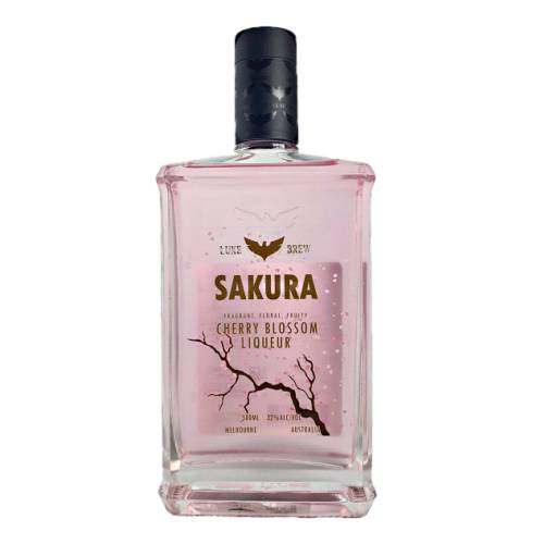 Cherry Blossom Liqueur Luxe Brew luxe brew sakura cherry blossom kiqueur light pink and delights the senses with floral aromas and flavours.