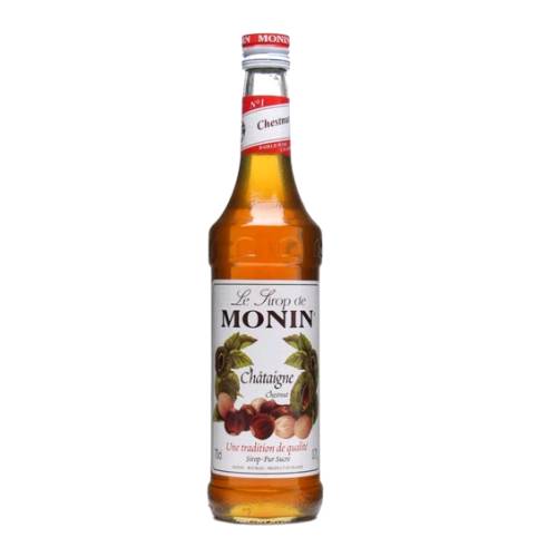 Monin chestnut syrup is chestnut flavour is modelled on the popular chestnut sweet Marron Glace and has a touch of creamy vanilla.