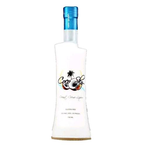 Coco Sky coconut liqueur is delicious blend of all natural coconut water sweet cream gin and all natural flavors.
