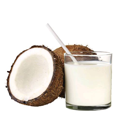 Coconut Milk coconut milk is an opaque milky white liquid extracted from the grated pulp of mature coconuts and rich taste due to its high oil content most of which is saturated fat.