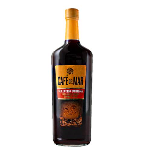 Caf Del Mar coffee liqueur is a blend of premium rum and coffee liqueur has flavors of roasted coffee beans molasses dark chocolate and a touch of caramel.
