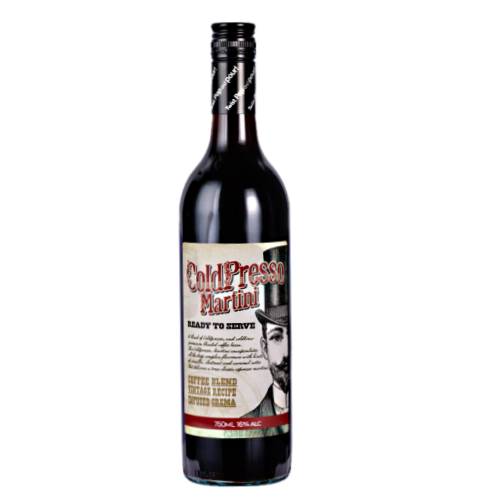 Cold presso martini extracts of vanilla coldpresso Martini is a complete authentic espresso martini that is ready for you to serve complete with a rich crema.