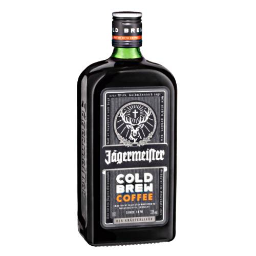 Jagermeister coffee liqueur is a blend of herbal liqueur with a generous helping of strong roasted coffee and a hint of chocolatey cacao.