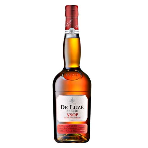 De Luze VSOP cognac is a amber gold in colour with fruity notes of orange blossom dry plum apricot and spicy notes of vanilla and liquorice.