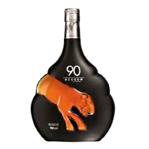 Meukow 90 cognac is the exclusive selection titrating 45 percent of alcohol and has complex and harmonious blend is characterised by its power and its aromatic persistence.