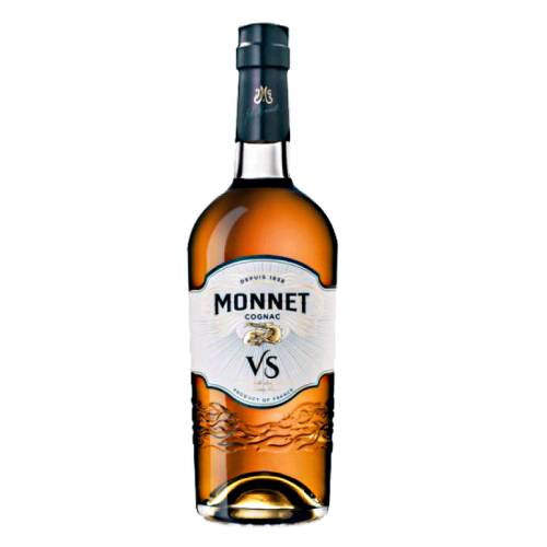 Monnet VS cognac with floral scent blend into delicate vanilla and fine spices and smooth and fresh on the tongue.