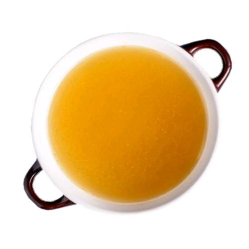 Consomme Fish fish consomme is a stock made from fish and white light vegetables and clarified until clear of oil and sediment.